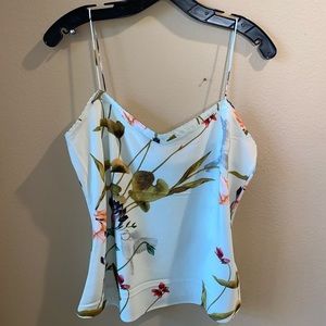 Ted Baker Floral Pastel Spaghetti Strap Top